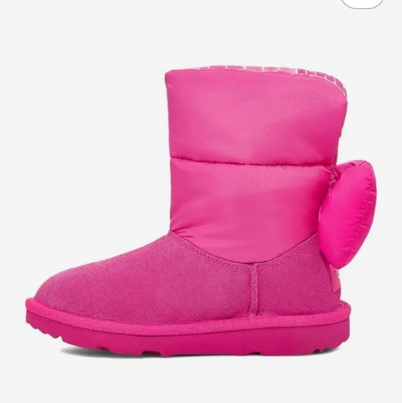UGG KIDS BAILEY BOW MAXI WINTER BOOTS PINK NWOB LITTLE GIRL BIG GIRL - Picture 5 of 11